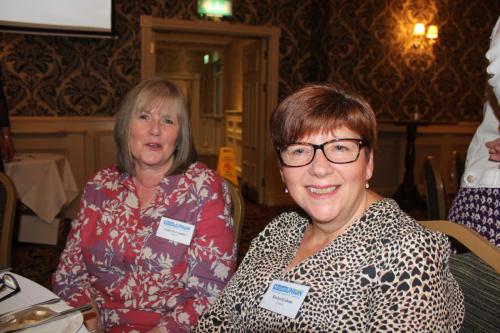 Jacqui, Connor Diocesan Social Policy Contact and Roslyn, North Connor Area Chair enjoying the Women's Getaway 2023.